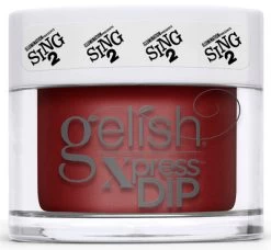 Gelish Xpress Dip Red Shore City Rouge - 1.5 Oz / 43 G