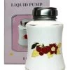 Flower Patterned Porcelain Bottle With Stainless Steel Liquid Pump - 8 Oz. -Chic Beauty Shop 19503 ebay 51062 10951 52478 48655 27589 08733 95485.1629302292