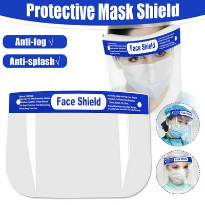 Disposable Face Shields, 13" X 8-3/4", Blue/Clear, Pack Of 10 Shields 3 Disposable Face Shields, 13" X 8-3/4", Blue/Clear, Pack Of 10 Shields