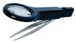 Sharp Point Tweezer W/Magnifying