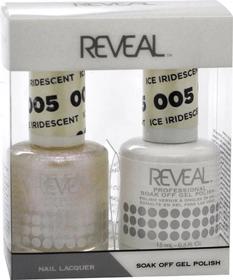Reveal Gel Polish & Nail Lacquer Matching Duo - IRIDESCENT ICE - .5 Oz 3 Reveal Gel Polish & Nail Lacquer Matching Duo - IRIDESCENT ICE - .5 Oz