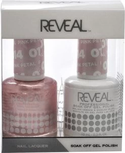 Reveal Gel Polish & Nail Lacquer Matching Duo - PINK PETAL - .5 Oz