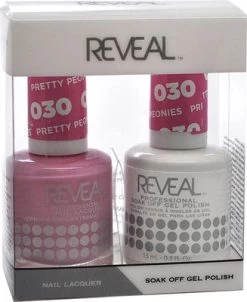 Reveal Gel Polish & Nail Lacquer Matching Duo - PRETTY PEONIES - .5 Oz