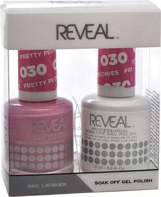 Reveal Gel Polish & Nail Lacquer Matching Duo - PRETTY PEONIES - .5 Oz 3 Reveal Gel Polish & Nail Lacquer Matching Duo - PRETTY PEONIES - .5 Oz