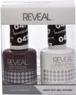 Reveal Gel Polish & Nail Lacquer Matching Duo - MAHOGANY MAIDEN - .5 Oz