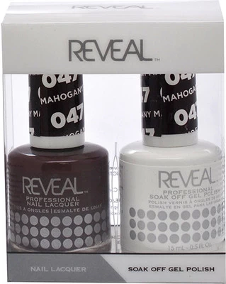 Reveal Gel Polish & Nail Lacquer Matching Duo - MAHOGANY MAIDEN - .5 Oz 3 Reveal Gel Polish & Nail Lacquer Matching Duo - MAHOGANY MAIDEN - .5 Oz