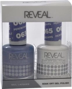 Reveal Gel Polish & Nail Lacquer Matching Duo - PERIWINKLE DREAMS - .5 Oz