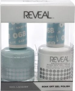 Reveal Gel Polish & Nail Lacquer Matching Duo - BABY BLUE - .5 Oz