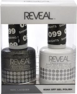 Reveal Gel Polish & Nail Lacquer Matching Duo - SHIMMERING NIGHTS - .5 Oz