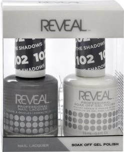 Reveal Gel Polish & Nail Lacquer Matching Duo - IN THE SHADOWS - .5 Oz