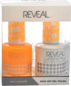 Reveal Gel Polish & Nail Lacquer Matching Duo - TRICK-OR-TREAT - .5 Oz
