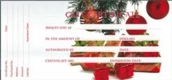 Gift Certificate - 50ct / Design CHRISTMAS (GC110)