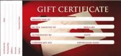 Gift Certificate - 50ct / Design LOVE NOTE (GC112)