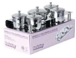 Berkeley 5-piece Stainless Steel Liquid & Powder Set (5-hole Base)