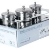 Berkeley 3-piece Stainless Steel Liquid & Powder Set (5-hole Base) -Chic Beauty Shop LC702 Z1 70858 03996 14928 19849 07295 16312 29109.1629301003