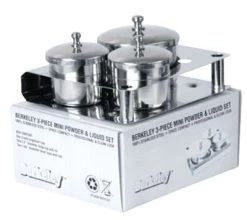 Berkeley 3-piece Stainless Steel Liquid & Powder Set (3-hole Base)