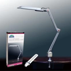 Energy Efficent Salon Desk Lamp With Bulb 13W Silver