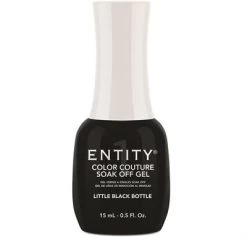 Entity Color Couture Soak Off Gel LITTLE BLACK BOTTLE - 15 ML / .5 Fl Oz