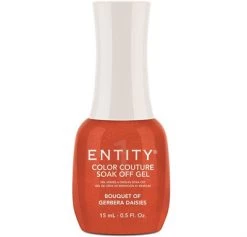 Entity Color Couture Soak Off Gel A-VERY BRIGHT RED DRESS - 15 ML / .5 Fl Oz