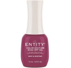 Entity Color Couture Soak Off Gel ROSY & RIVETING - 15 ML / .5 Fl Oz