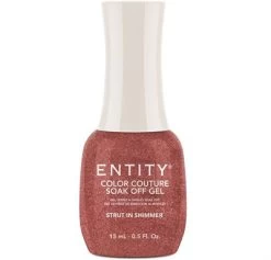 Entity Color Couture Soak Off Gel STRUT IN SHIMMER - 15 ML / .5 Fl Oz